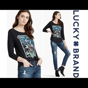 Lucky Brand Art Nouveau style top